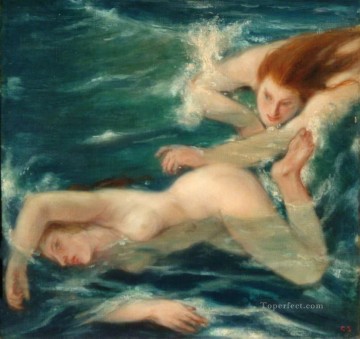 水泳ヌード印象派 Oil Paintings